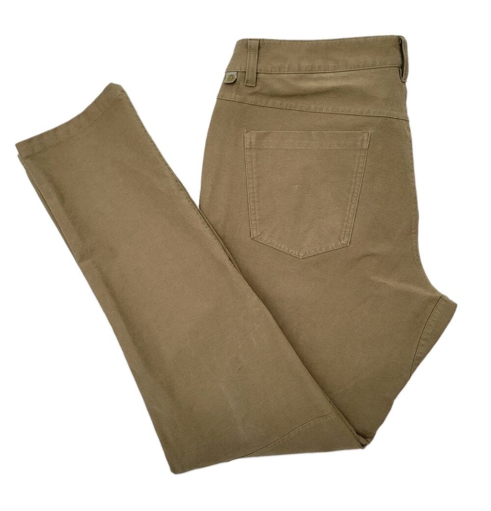 Lululemon Pants Mens 36x32 Khaki Flat Front ABC Chinos Zip Pocket Excellent